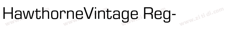 HawthorneVintage Reg字体转换